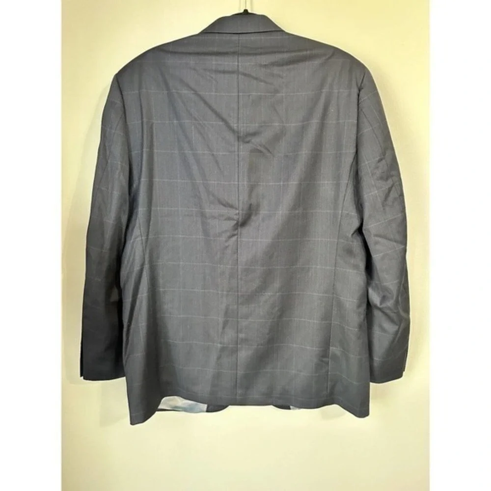 Andrew Fezza Men's‎ Blazer Sport coat Jacket  armpit to armpit 45 inches Blue